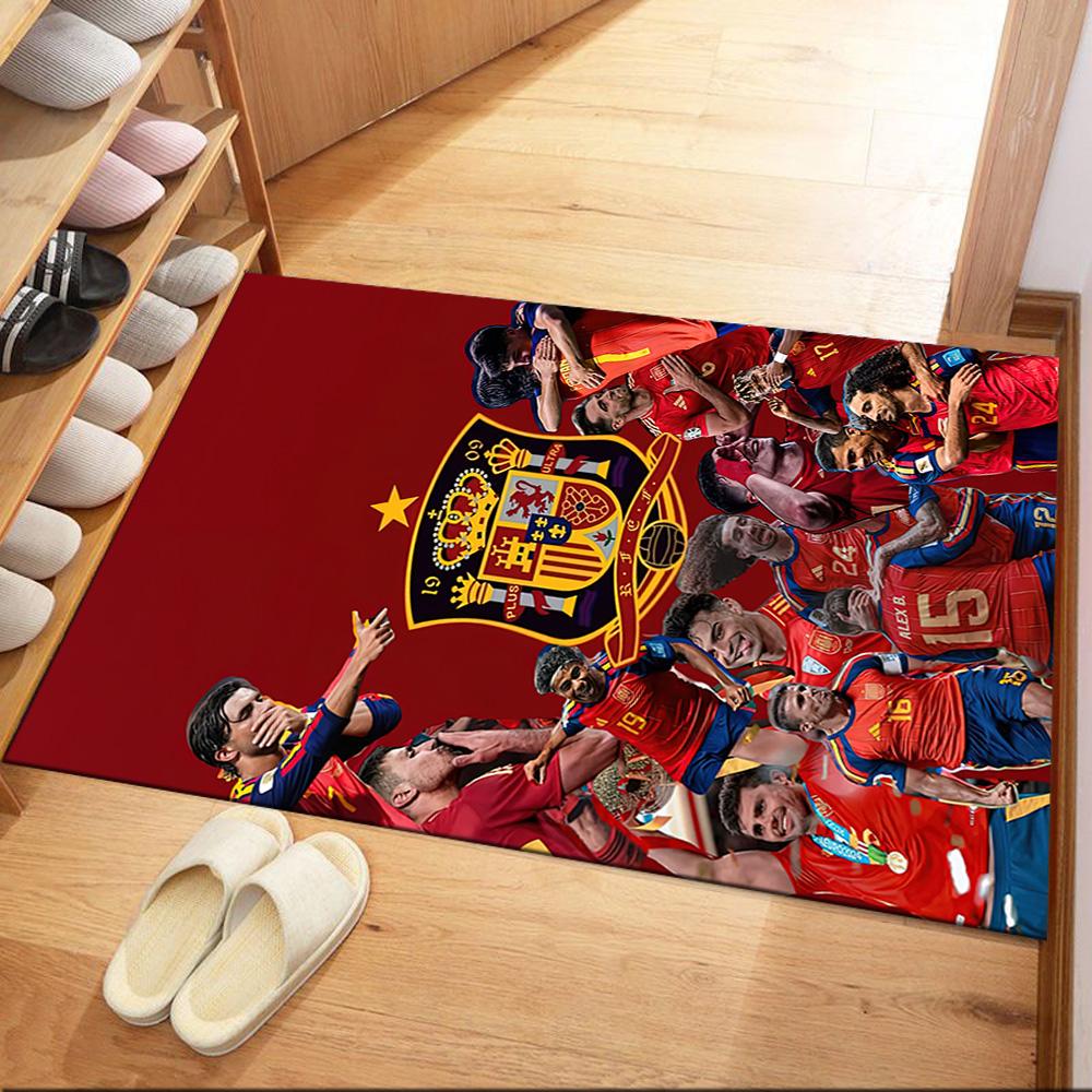 Atletico Madrid Teppich Geeignet für Spielzimmer Schlafzimmer Spielzimmer Außenbereich Rutschfester Teppich Anime Bürodekoration Perfekte Geburtstags-Weihnachtsgeschenkidee
