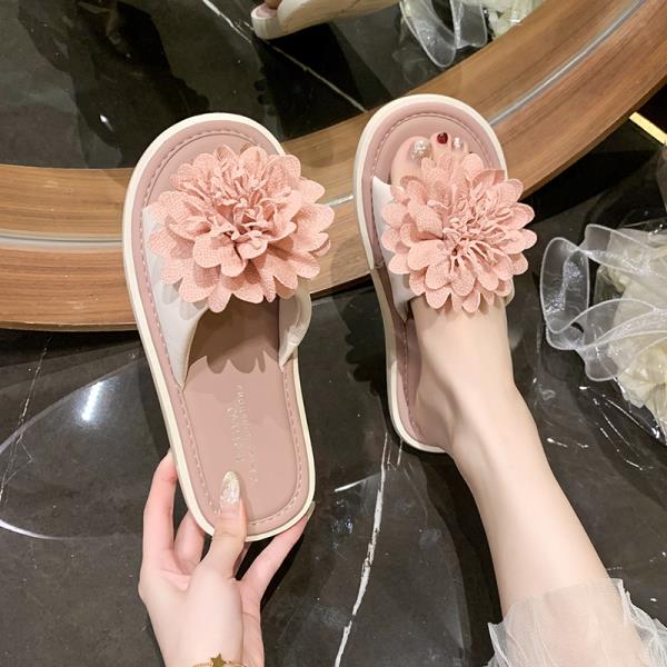 Mode Skor Tofflor Platta Blommor Tofflor Mode Tofflor Kvinnor Mjukt Gummi Lyx 2025 Blommiga Skor Tofflor Platta Blommor Lyx Tofflor