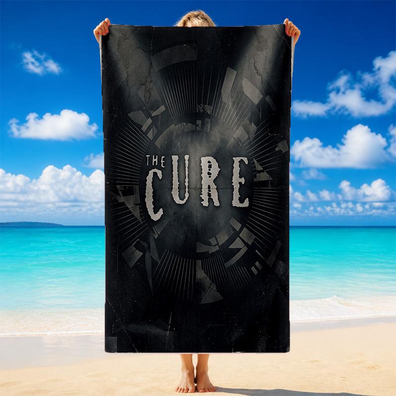 The Cure Druck Mikrofaser Strandtuch Sand?Leichtes, widerstandsfähiges Handtuch für Schwimmen, Outdoor und Reisen