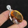 Faceted Citrine Pendant Genuine Gemstone Pendant 925 Sterling Silver Pendant Citrine Jewelry Handmade Pendant Gifts for Women Silver Jewelry