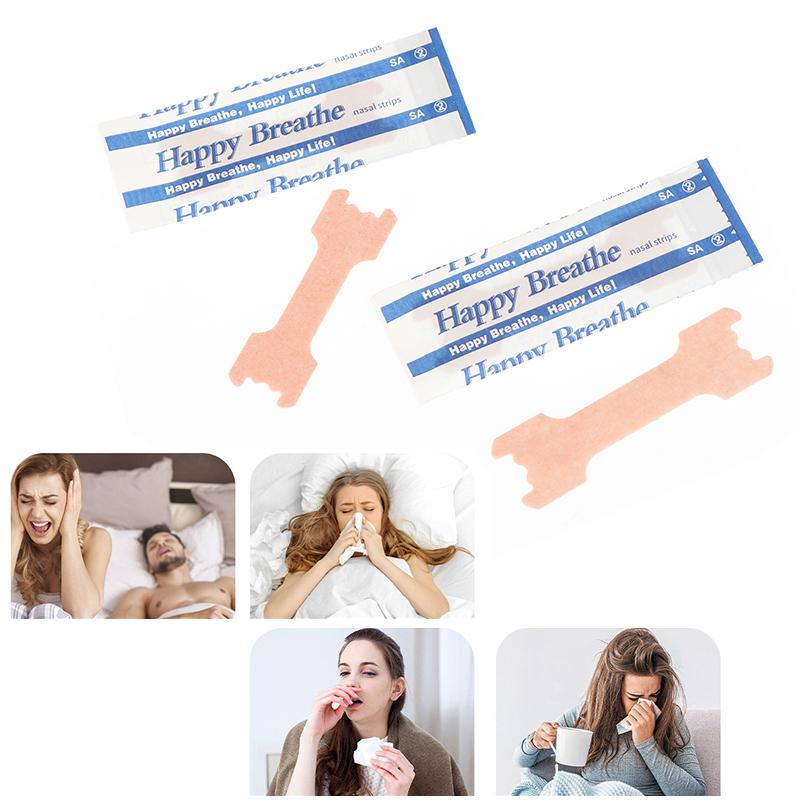 100Pcs Anti Snoring Nasal Strips For Way Help Breathing Reduce Snore Sticker