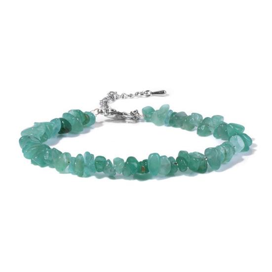 Women Bracelet Irregular Beads Decor Adjustable Length Non-fading Bracelet Wrist Jewelry Versatile