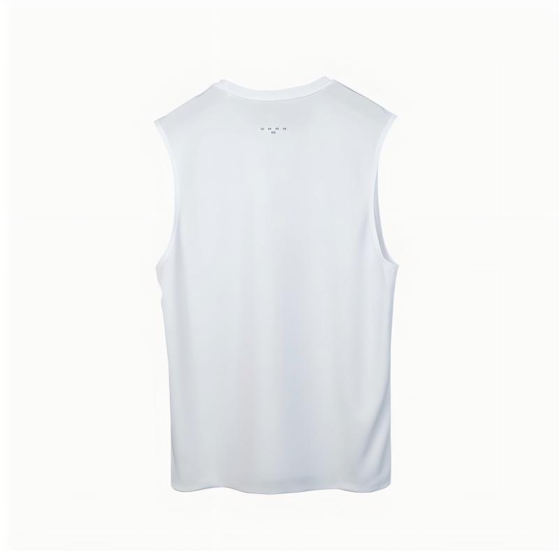 Li Ning Mens Outdoor Fitness Training Casual Sports Vest Men Vests White YVSV027-1