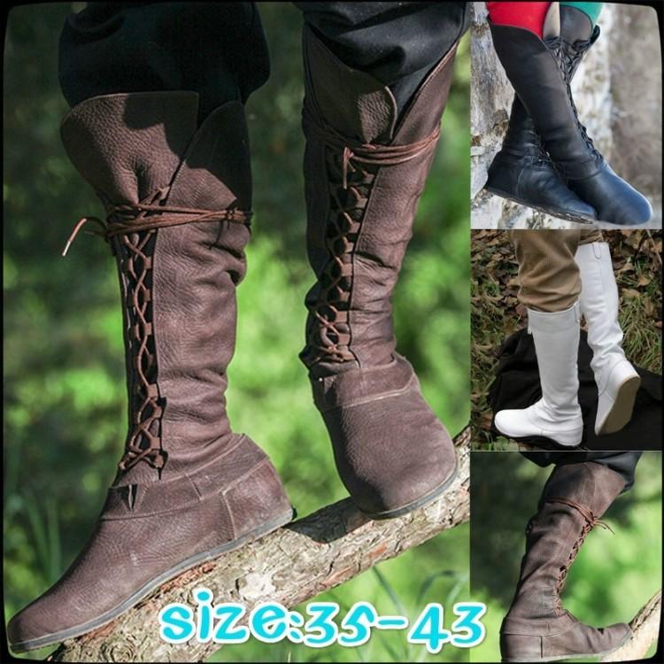 Autumn and Winter European and American Flat Bottom Front Strap Tall Tube Women's Men's