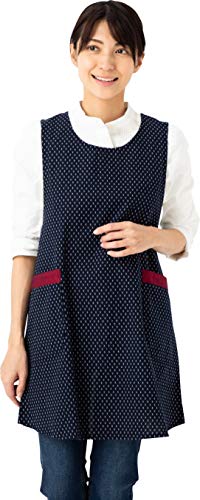 

Watanosato Kurume Woven Apron, Made in Japan (Free Size (M-L), White Arare)