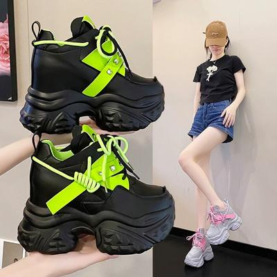 Sneakers con Zeppa 10CM Moda Suola Spessa Scarpe Casual da Donna Traspiranti Comfort Sneakers Chunky da Donna Zapatos Mujer
