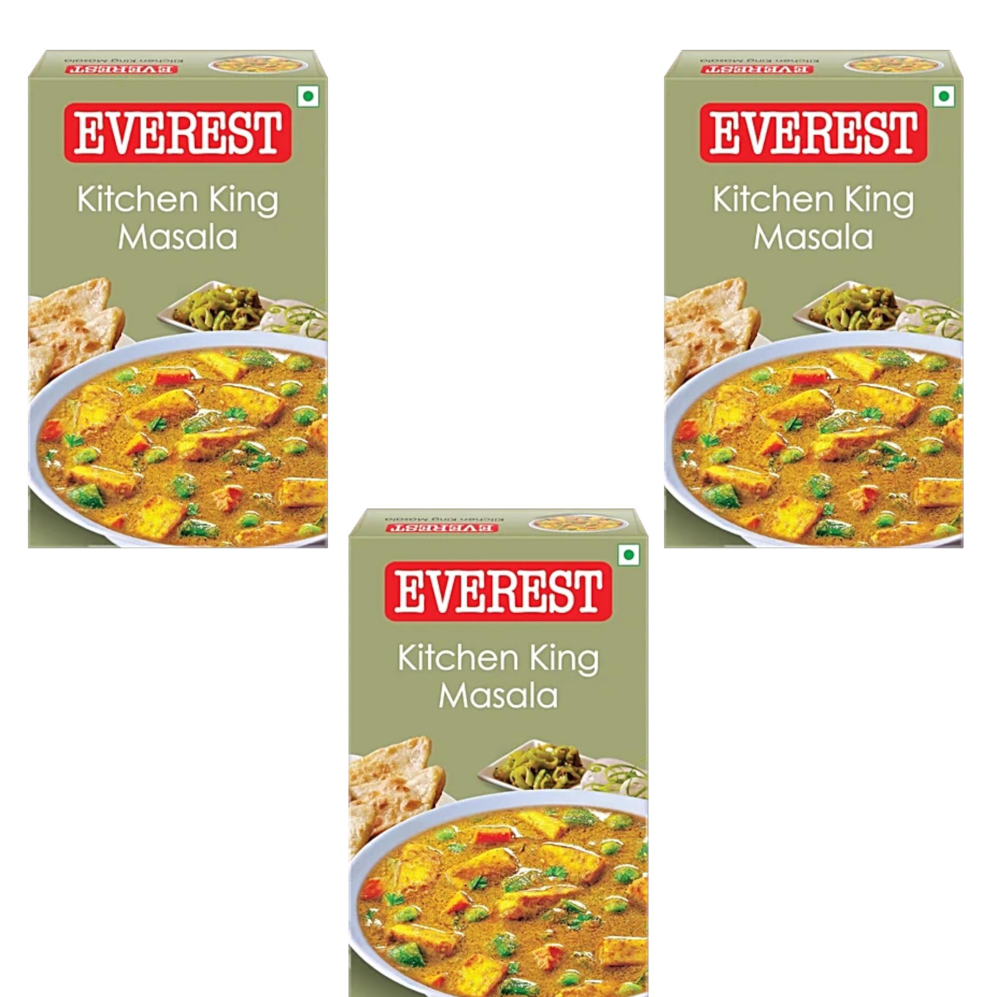 Everest Kitchen King Masala 100 g X Pack Of 3 Aromatic Spice Blend For Curry Dishes And Paneer Recipes Authentic Flavor