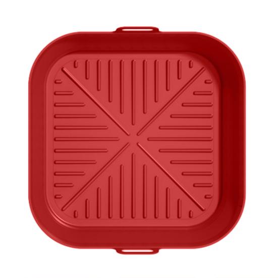 Silicone Air Fryer Liner Round Square Foldable Mat for Baking Food-Grade Basket Non-Stick Heat Resistant Air Fryer Accessories