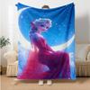 Cartoon Frozen Elsa Queen  Soft Blankets Warm Blanket Comfortable Blanket Picnic Bed Sofa Family Bedroom Children's Room Napping
