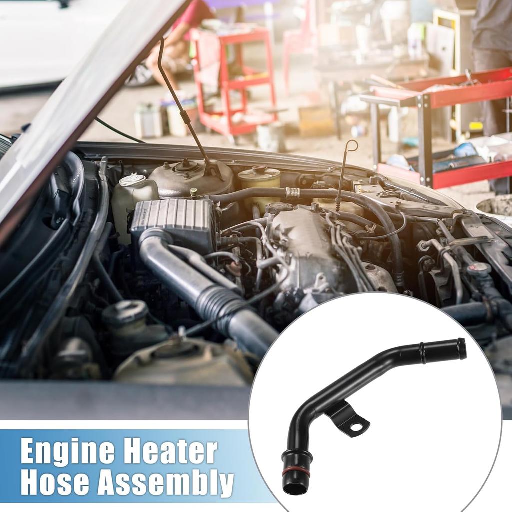 Sestava hadice topení HVAC motoru pro Ram 1500 2500 3500 2011-2023 5.7L č. 53022199AC Vstupní potrubí hadice chladiče Kovové černé