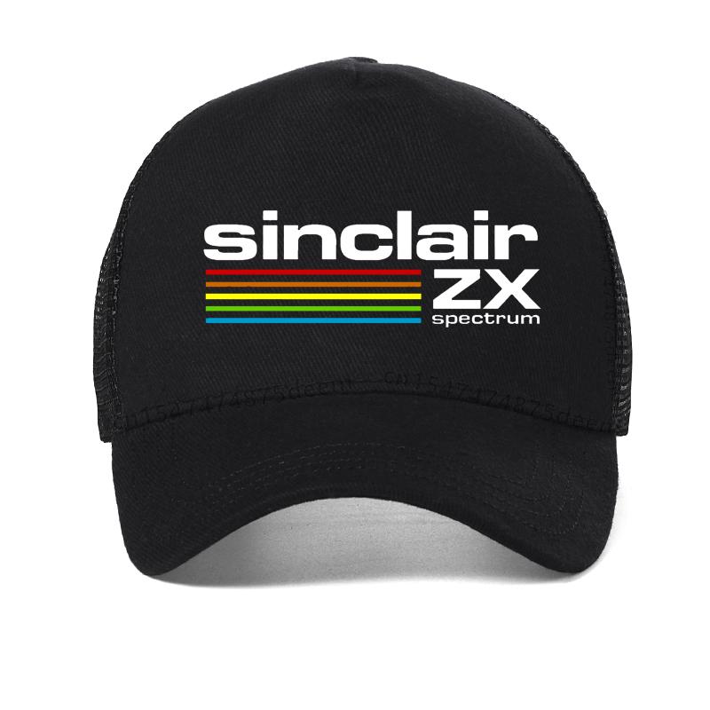 Sinclair Zx Spectrum Caps for Men Gaming Gamer Unisex Sinclair Zx Spectrum Baseball Cap Summer Cool Mesh Trucker Cap Bone