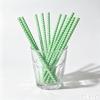 Individually Wrapped Biodegradable Striped Paper Straws