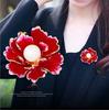 Δώρο μόδας Αξεσουάρ για πάρτι από κράμα Peony Flower Γυναικεία Elegance Party
