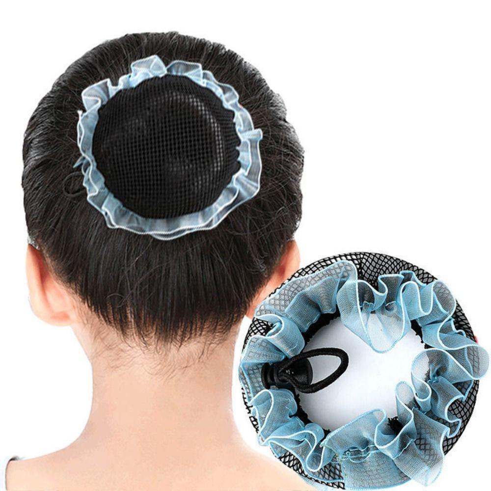 Lace Head Bands Ballet Hair Net Adjustable Girl Bun Cover Snood Sweet Elastic Hair Net Children