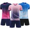 Football Uniform Customization Football Training Jersey Green Clothes Adults and Kids Soccer Clothes Jersey Sets Short Sleeve