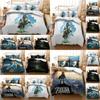 The Legend Of Zelda Colorful Cartoon Bedding Set Queen King Size Soft Material Patterned