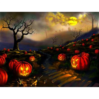 5D DIY Diamant Halloween Pfad Diamant Mosaik Kreuzstich Strass Dekoration