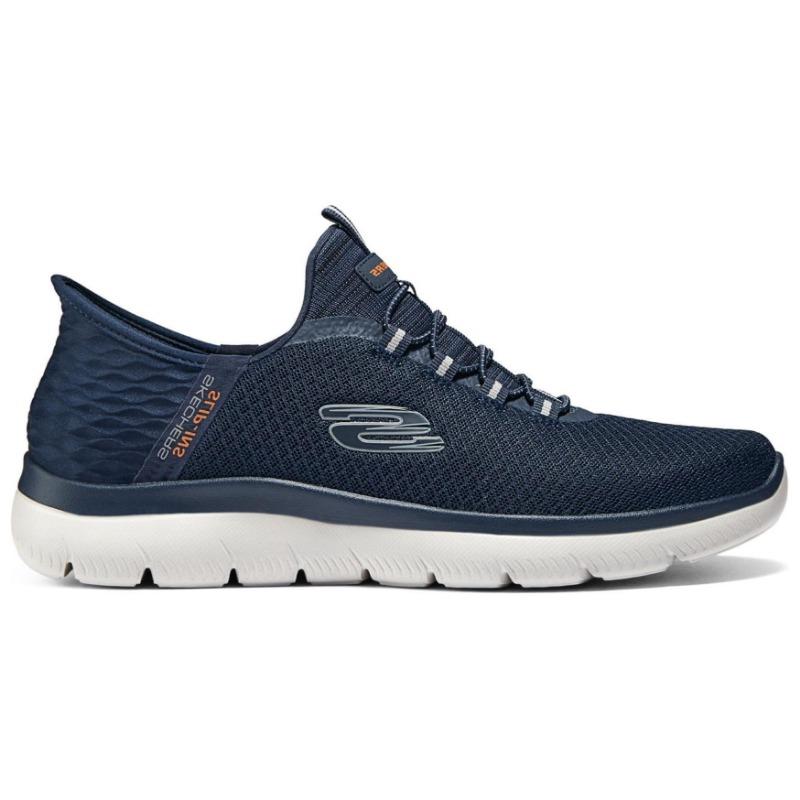Skechers Summits Sport Slip-Ins Men Soft Sole Low Top Casual Shoes Dark Blue 232457-NVY