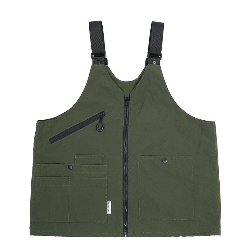 

Tactical Techwear Dual-purpose Cargo Vest Man Woman Outdoor Camping Wearable Waterproof Shoulder Bag Hip Hop Alterable Waistcoat One Size