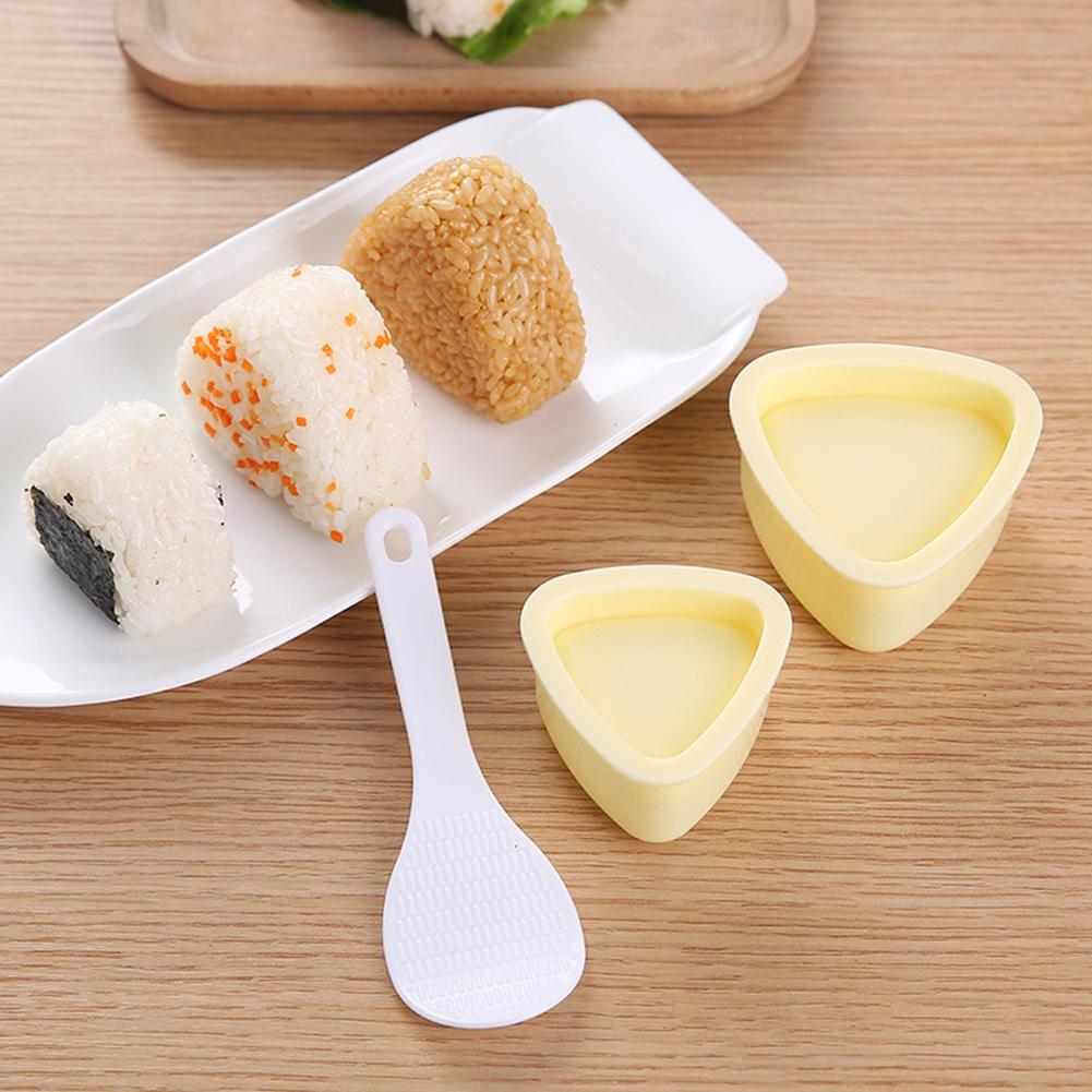 DIY Sushi Mold Onigiri Rice Ball Food Press Rectangular Triangular Sushi Maker Mold Japan Bento Rice Ball Maker Mold Kit