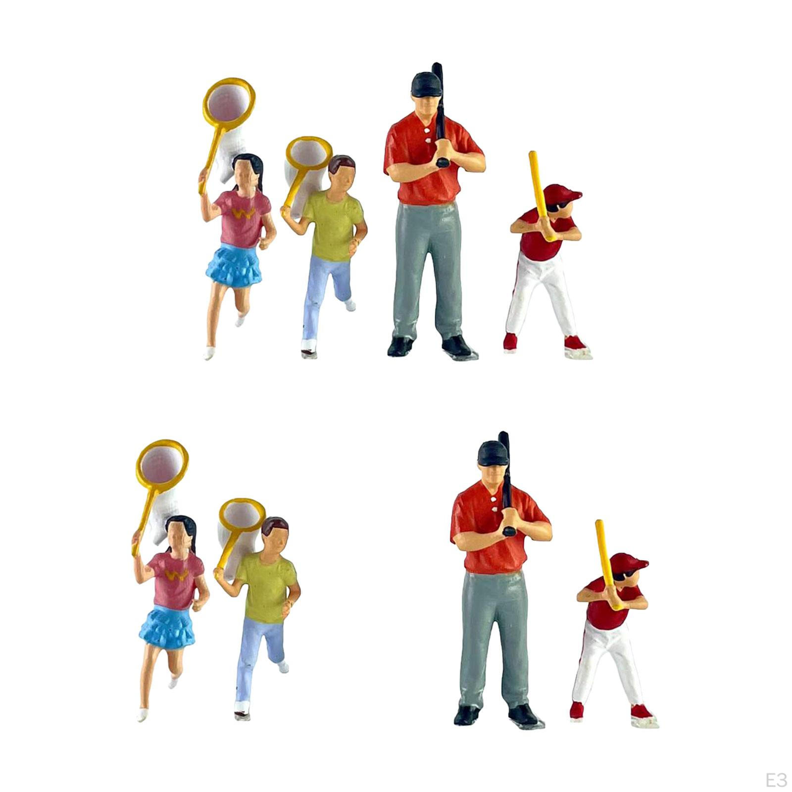 1/64 Миниатюрные фигурки людей Диорама Фигурки Коллекция из смолы Поделки Раскрашенные — фото 5