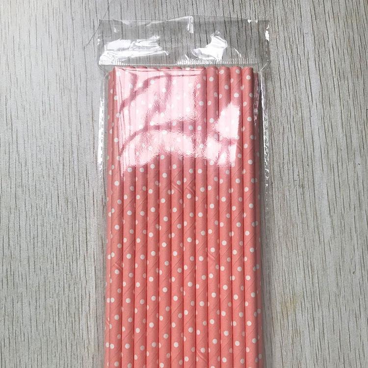 New 25 Pieces Stripe Paper Straws Disposable Straws Festival Event & Party Supplies Birthday Party Party Supplies 2025