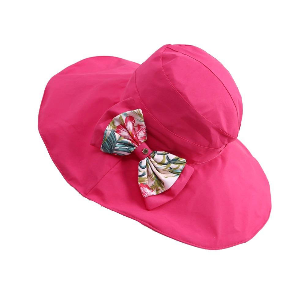 Double Side Wear Floral Collapsible Sunhat UV Protection Fisherman Hats Sun Protection Cap  Summer
