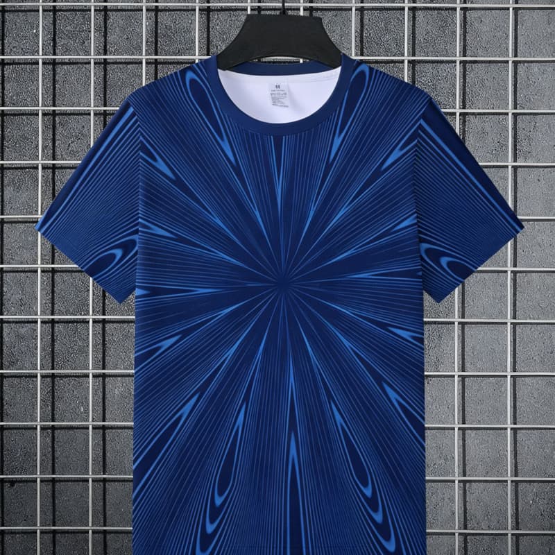 

Round neck short-sleeved T-shirt top, comfortable and breathable fabric, casual and sports style XL