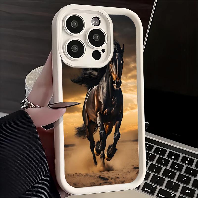 Phone Case for iPhone 17 Air 16E 15 16 Pro Max Ferghana Horse Animal Cover 14 Plus 13 12 Mini Soft Shell Silicone Fundas