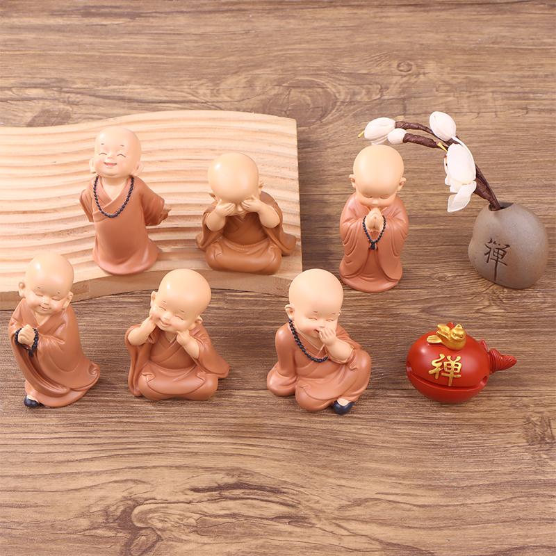 The  Ping An Little Monk Peaceful Little Monk Car Interior Decoration Buddha Zen Monastery Car Accories Str Relief M Driver S