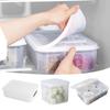 1/7pcs with Lid Refrigerator Storage Box Plastic Food Containers Safe Trasparent Crisper