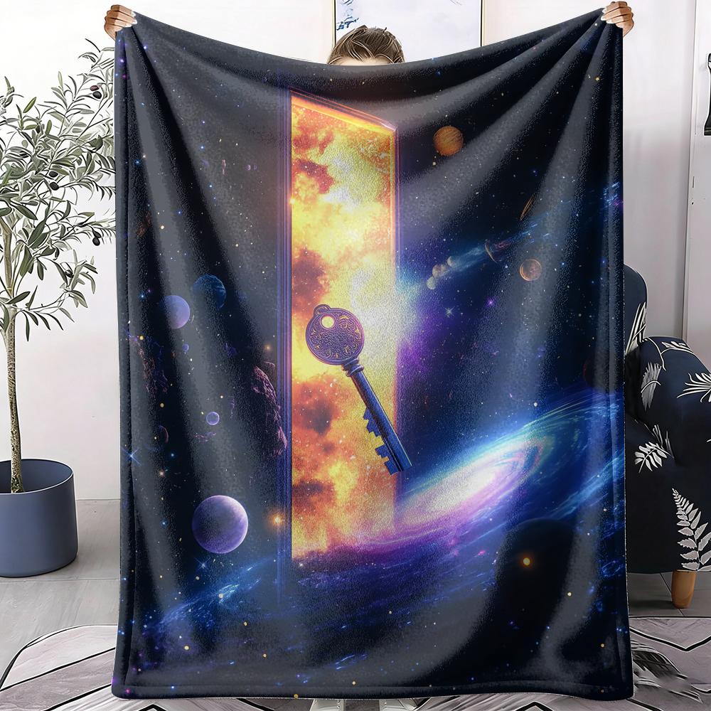 Gateway to the Cosmos Throw Soft Flannel AC Blanket Lightweight Summer Nap Throw Cozy Blanket for Sofa Bed Travel Home