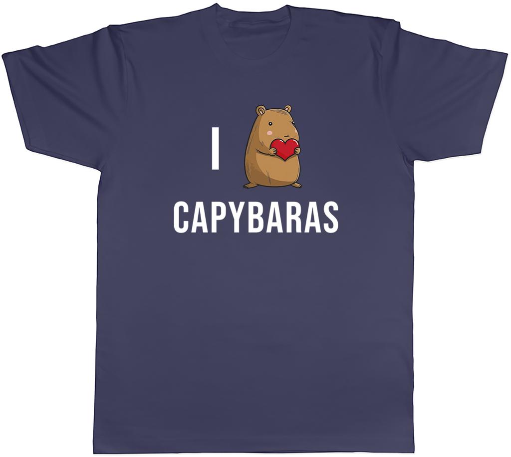 I Love Capybara Unisexs TShirt Cute Animal Unisex Tee Gift
