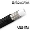 3AN 4AN 6AN 8AN 10AN Universal E85 Fuel Hose Oil Gas Cooler Line Pipe Tube ide PTFE Nylon Stainless Steel Braided Line 1M/2M/
