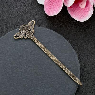 Haarpflege Mode Haaraccessoires Vintage Metallische Stylingwerkzeuge Vintage Haarstäbe Haarnadel Haarspange Bronze Haarnadeln