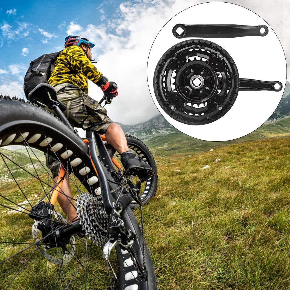 Bicycle Crankset, Bike Crankset, 170mm Crank Arms, High Compatibility, Bicycle Repair Parts & Accessories, Metal Product, Ultra-lightweight, High Axle