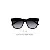 Saint Laurent Irregular Frame Sunglasses With Gold Ysl Logo Women Sunglasses Black 736455Y99561014