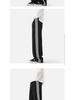 Men's High Waist Striped Sweatpants: Fashionable, Wide-Leg, Elastic, for Spring/Autumn, Perfect for Students.