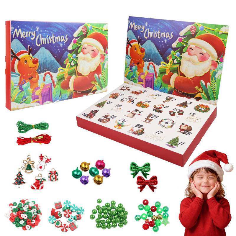 Christmas Diy Jewelry Countdown Calendar With Acrylic Decor For Holiday Gift Making