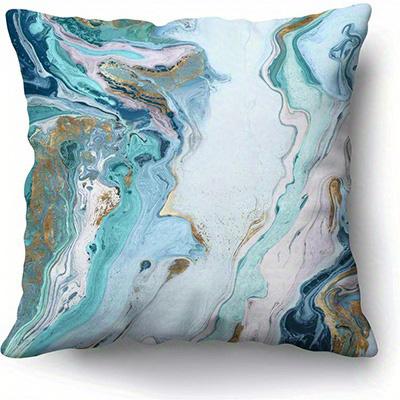 Home Decor Abstract Marbled Pattern Digital Print Pillow Covers Pattern Cushion Cover Suitable For Sofa Bedroom Car Pillow Cover