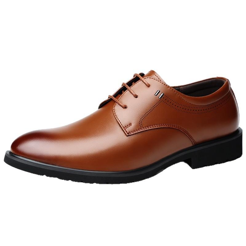 Inner Height Increase British Casual Business Dress Leather Shoes Men's Shoes Wedding Shoes Versatile Single Shoes