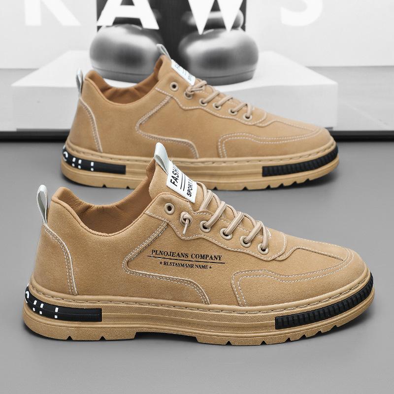 

Чоловічі черевики Мартін 2024 зима нові вуличні повсякденні низькі модні черевики чоловічі британські на платформі ретро робочі черевики 44 хакі