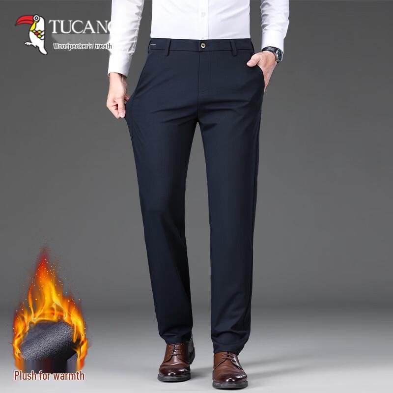 TUCANO Men s Fleece-Lined Wrinkle-Resistant Business Pants 29