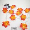 Artificial Autumn Maple Leaves Pumpkin Garland LED Fairy String Light Christmas Thanksgiving Decoration DIY Halloween Party Home