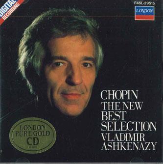 CD ASHKENAZY  Chopin New Best Selection F45L29515 LONDON 1988 Japan Classical Used