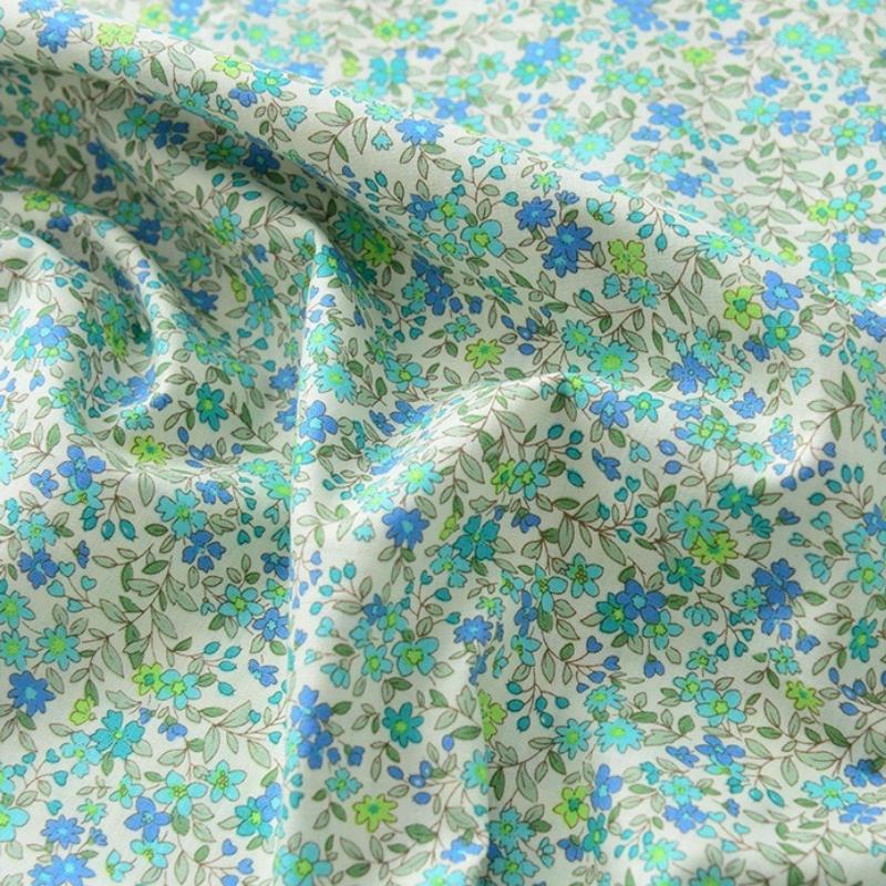 Classics Pastoral Floral Poplin Cotton Fabric DIY Children's Wear Cloth Make Bedding Quilt Decoration Home Sewing Cloth