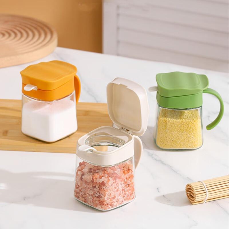 Bai Zi En Glass Seasoning Jars (3-Pack)
