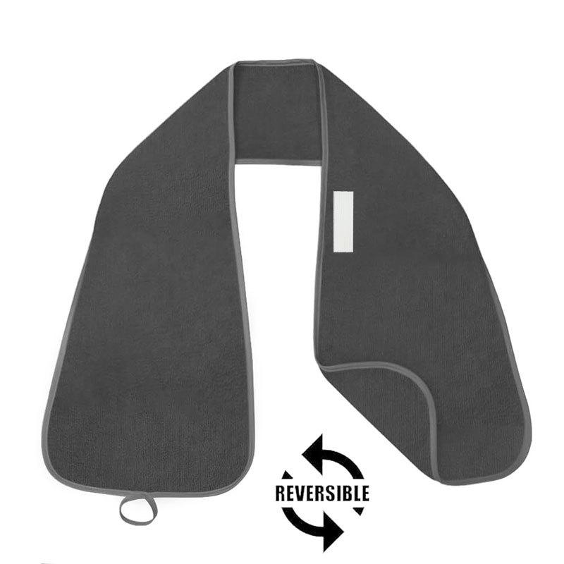 Multi Functional Elderly Eating Bib Terry Cloth Adult Anti Fouling Rehabilitation Nursing Bib темно-серого