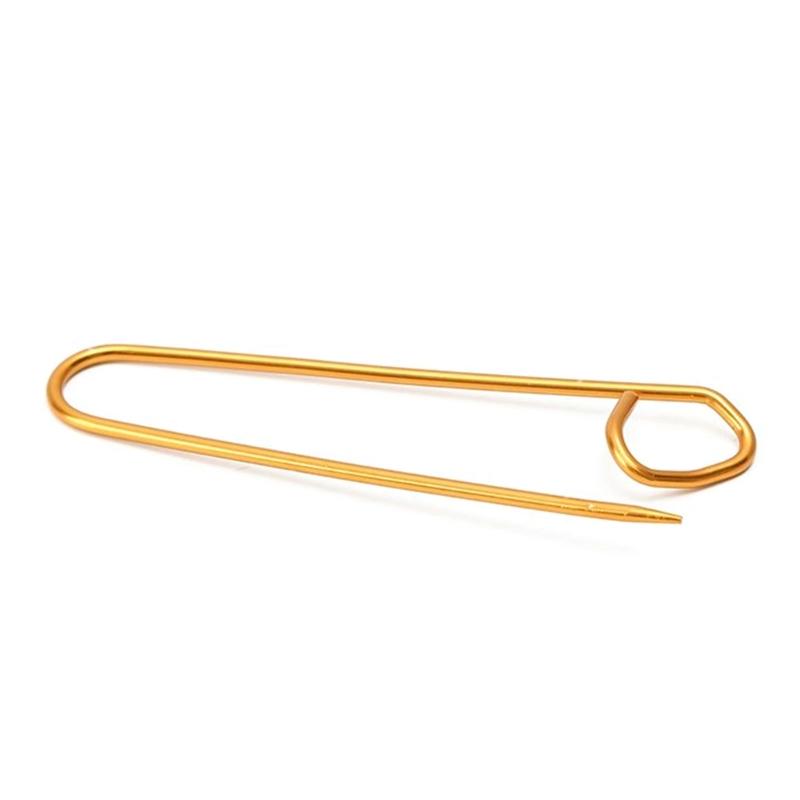 6 Pieces Aluminum Yarn Stitches Holder Knitting Stitches Holders Crochet Hooks Stitches Holder Knitting Accessories