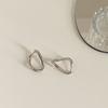 Fashion Geometric Twist Silver Ear Buckle Female Earrings Korean Style Ear Stud Fashion Jewelry